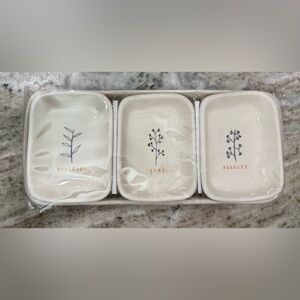 Rae Dunn Cream Ceramic Piece with Black Logo